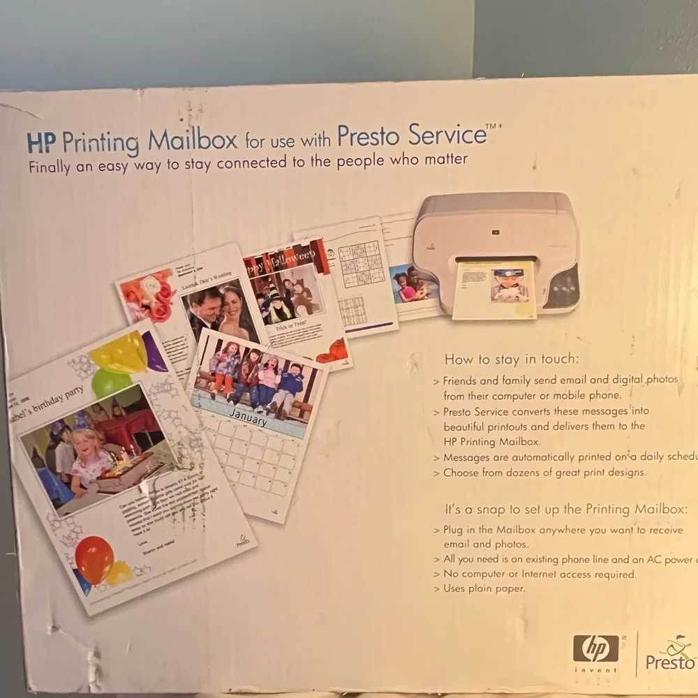 Presto A10 Printing Mailbox for Presto Service